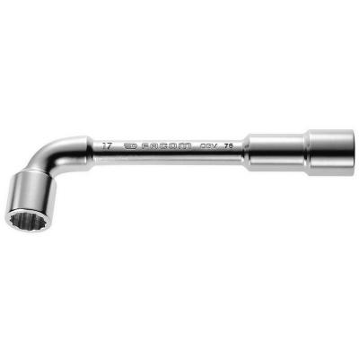 Cl&eacute;s &agrave; pipe d&eacute;bouch&eacute;es forg&eacute;es 6x12 pans m&eacute;triques D 27mm L 280mm - FACOM - 76.27