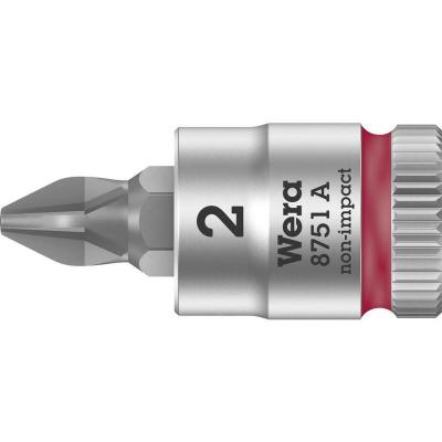 Wera 8751 A 05003351001 cruciforme Phillips Douille-embout PH 2 1/4 (6.3 mm)