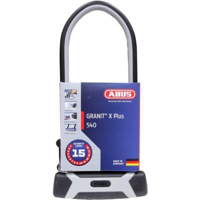 Antivol en U ABUS 11185 noir, gris avec carte &agrave; code fermeture &agrave; cl&eacute;