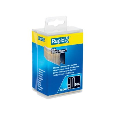 Agrafes n&deg; 606 18mm galva boite plastique 3600 pi&egrave;ces - RAPID