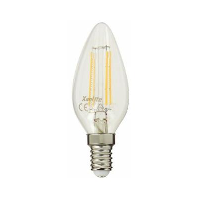 Ampoule LED E14 Flamme IP20 470lm 5W 40W Xanlite blanc chaud