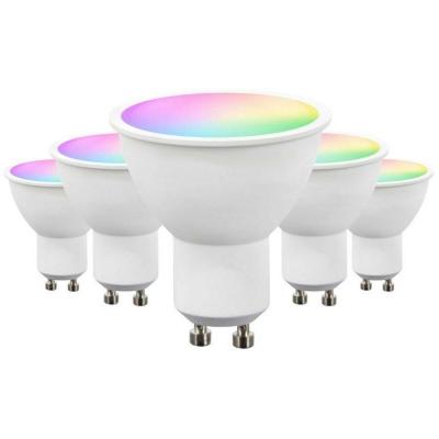 Ampoule LED Connect&eacute;e WiFi GU10 5W RGBW (Pack de 5) - SILAMP
