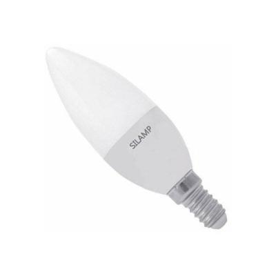 Ampoule E14 LED 8W 220V C37 180&deg; - Blanc Chaud 2300K - 3500K - SILAMP
