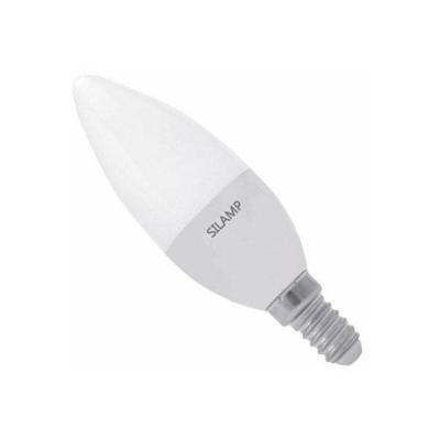 Ampoule E14 LED 8W 220V C37 180&deg; - Blanc Neutre 4000K - 5500K - SILAMP