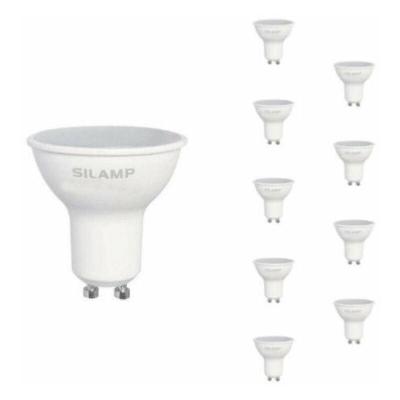 Ampoule LED GU10 8W 220V (Pack de 10) - Blanc Froid 6000K - 8000K - SILAMP