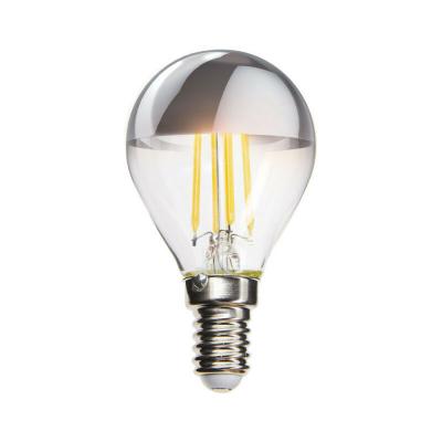 Ampoule led spherique P45 sylver top culot E14 3.8W 2600K