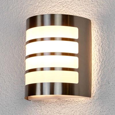 Applique ext&eacute;rieure 'Noyan' en inox - inox, blanc