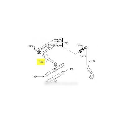 Bras superieur pour lave vaisselle arthur martin electrolux faure - 6484008