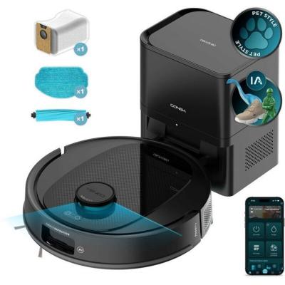 Aspirateur robot laveur - CECOTEC - Conga Y80 - 13 000 Pa - 220 min - 220 m&sup2; - Noir