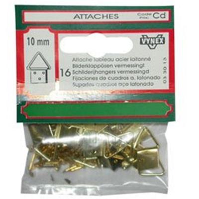 VYNEX - Attache tableau triangle laiton 20mm sc