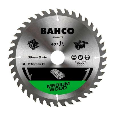Lame de scie circulaire &Oslash;190 mm 40 dents pour le bois - BAHCO 8501-15F