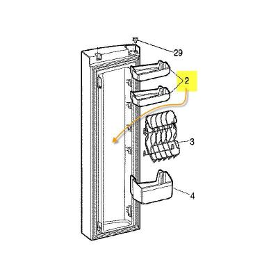 Balconnet De Porte Pour Refrigerateur Ariston - C00266230