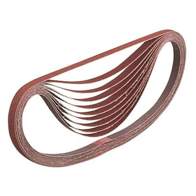 Bandes abrasives 9x533 mm rouge pour bois et m&eacute;tal Grain 60 (10 pcs) - MAKITA A-34453 