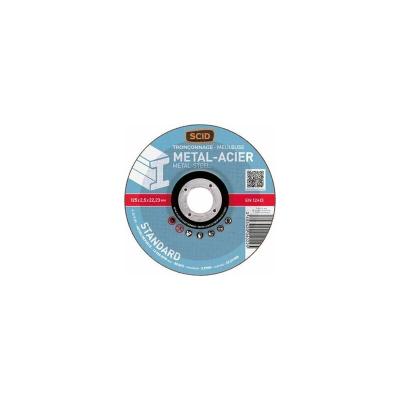 Disques &agrave; tron&ccedil;onner - m&eacute;taux - &Oslash; 125 x 2,5 mm