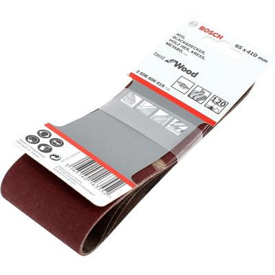 Bandes abrasives 65x410 120g par 3 pour Ponceuse Black & decker