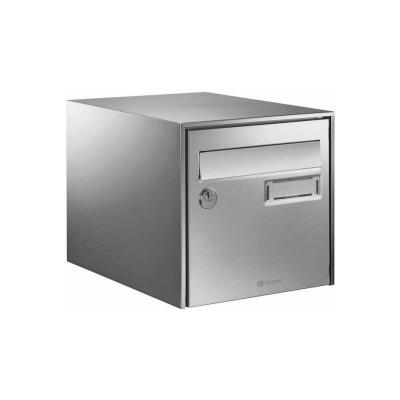 Decayeux 3015821252405 Bo&icirc;te aux lettres simple face LOFT INOX, Gris