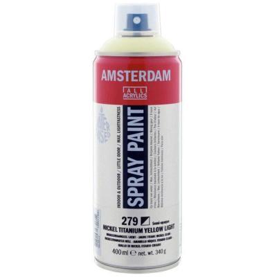 Bombe de peinture Amsterdam 400 ml jaune titane nickel clair jaune