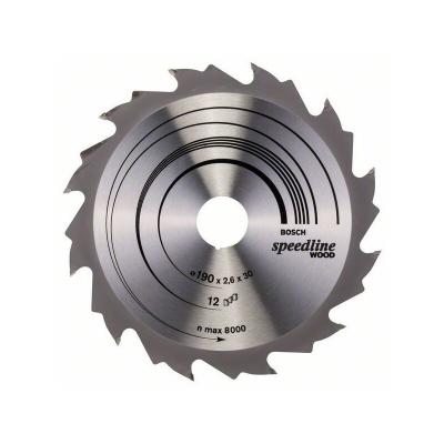 Bosch Professional Se Wo H 190x30-12 Circular Saw Blade Argent&eacute;