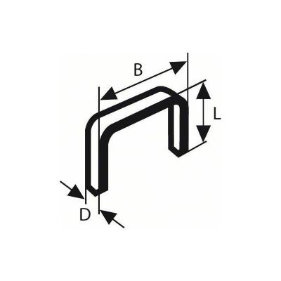Agrafes 52 12.3x1.25x10mm - 1000 pi&egrave;ces
