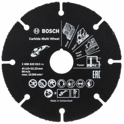 BOSCH Disque &agrave; tron&ccedil;onner &agrave; rev&ecirc;tement en carbure - &Oslash; 115 mm