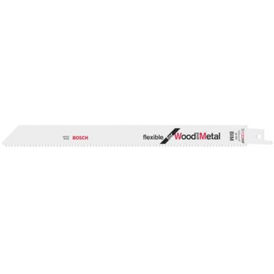 Lot de 25 lames de scie sabre flexible for wood and metal 225x19x0,9 mm bosch 2608657560