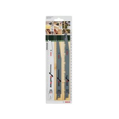 Lames scie sabre assorties par 3 pour Scie electrique Bosch