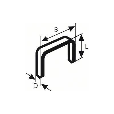 Bosch Accessories 2609200222 Agrafes 14 / 12,9 mm 1000 pi&egrave;ces Type 54