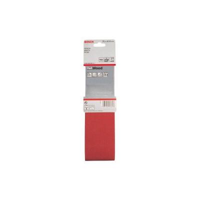 Bosch Bandes Abrasives, Jeu De 3 Pi&egrave;ces (75 X 610 Mm, 60, 80, 100) 4 Unit&eacute;s