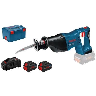 Scie sabre sansfil Bosch GSA 18 VLI 18 V 2 batteries ProCore 18 V 8Ah chargeur LBoxx