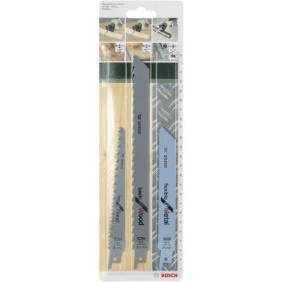 Set de lames de scie-sabre S 922 EF, S 644 D, S 1111 K Bosch Accessories 2609256715 1 set