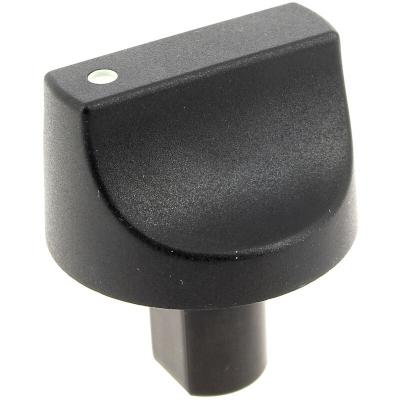 Bouton noir 12h gaz pour Cuisiniere La germania