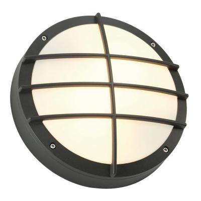 Bulan grid applique, ronde, anthracite, e27, max. 2x 25w, diffuseur pv