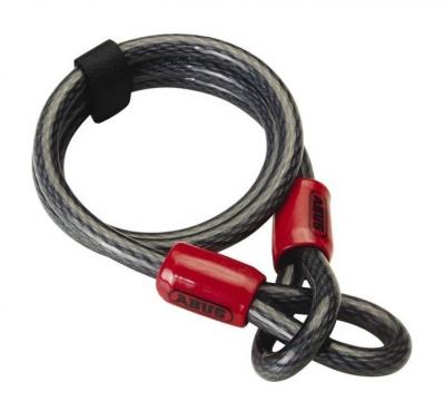 Abus cobra 10 200 antivol c&acirc;ble &agrave; boucle noir 200 cm
