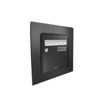 Cadre d'encastrement pour bo&icirc;te aux lettre - Gris anthracite