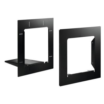 Cadres d'encastrement profil + pour bo&icirc;te aux lettres steelbox - noir ral 9005