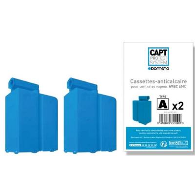Cassettes 2 anti calcaire pour centrale vapeur