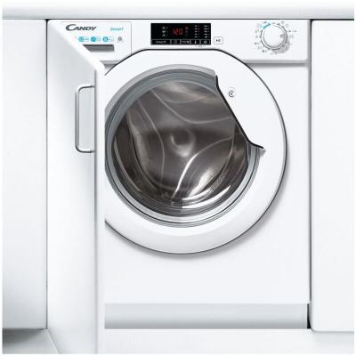 Lave linge s&eacute;chant hublot encastrable Candy CBD 485D1E/1-S