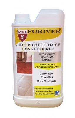 Cire protectrice foriver carrelage, tomettes, sol plastique - 1 L