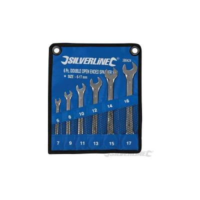 Trousse de 6 cl&eacute;s &agrave; fourche doubles Silverline