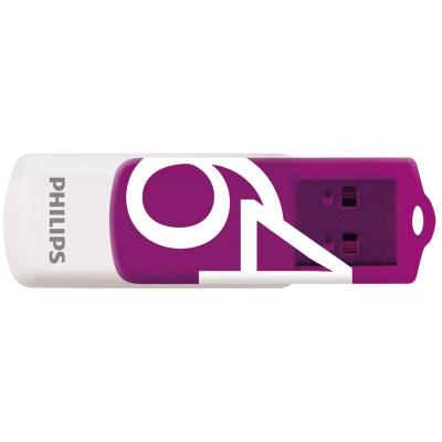 Philips - Vivid Edition - 64 Go USB 2.0 - Magic Purple - Lot de 2