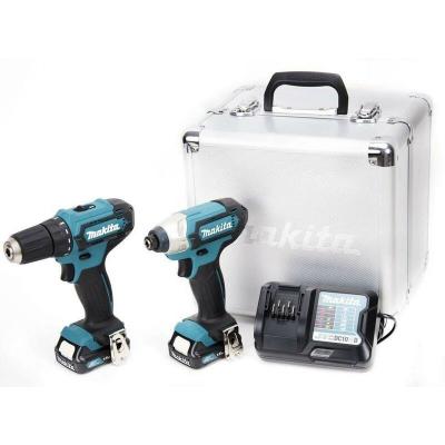 Combopack 12V (2x1,5 ah) perceuse (DF33D) et visseuse &agrave; chocs (TD110DZ) - MAKITA CLX224X