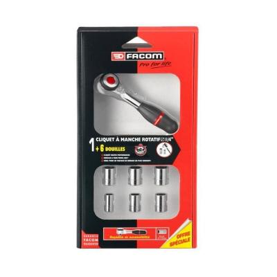 Facom - Composition serrage 3/8"""" avec cliquet 360&deg;