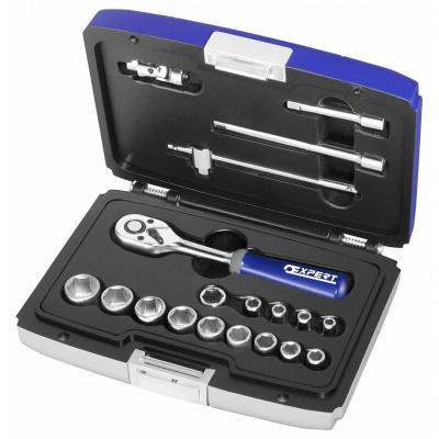 Coffret de douilles et cliquet Expert by facom - 6 pans - 1/4 - 19 pcs - E030700