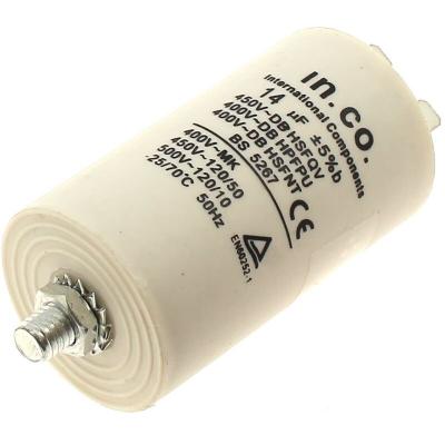 Condensateur 14&micro;f 400v c00019740 pour Lave-linge Indesit
