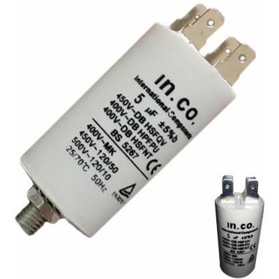 Condensateur 5&micro;f 350 v bk 43 x 55 m/m reference : 2501001186