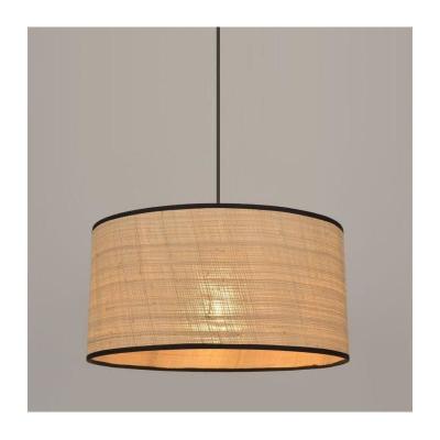 Suspension 1x e27 rotin naturel COREP MATIERE raphia D.38 cm