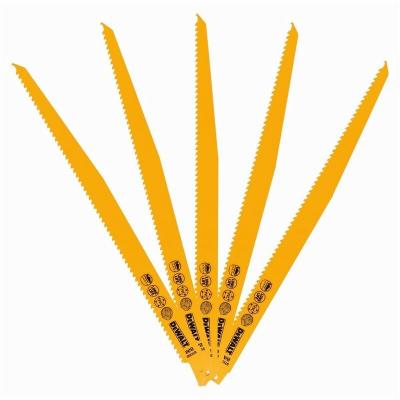 Dewalt - 5 Lames de scies sabres Bi-M&eacute;tal 305 mm - R&eacute;f. DT2350