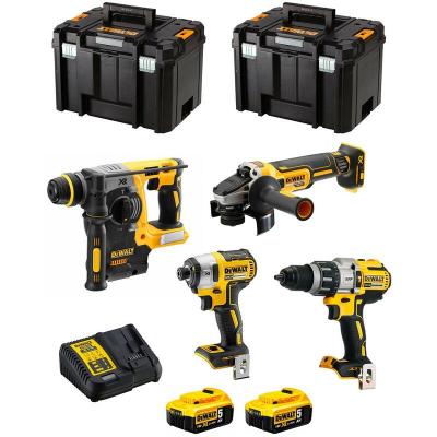 Dewalt - Kit DWK401 (DCD996 DCH273 DCG405 DCF887 2 x 5,0 Ah DCB115 2 x tstak vi)