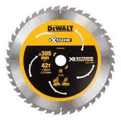 DeWalt DT99576-QZ Lames de Scie circulaire Stationnaire XR Extreme RUNTIME 305 x 30 mm 78D, Argent