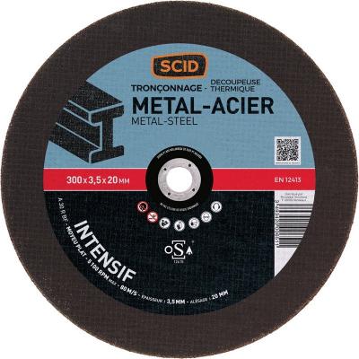 Disque &agrave; tron&ccedil;onner ussage intensif - &Oslash; 300 mm - Tous m&eacute;taux - SCID